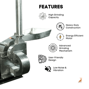 10 HP Masala Grinder Machine - features - reindeer machinery
