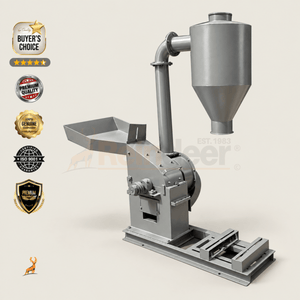 10 hp masala grinder - back view - reindeer machinery