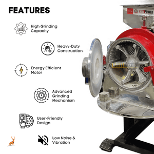 100 kg per hour atta chakki - features- reindeer machinery