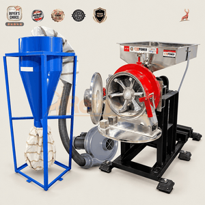 15 hp atta chakki - machine with blower cyclone - reindeer machinery
