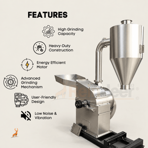 25 hp masala grinder - features- reindeer machinery