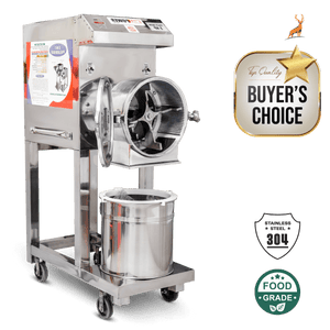 3 hp atta chakki - side view - Reindeer Machinery