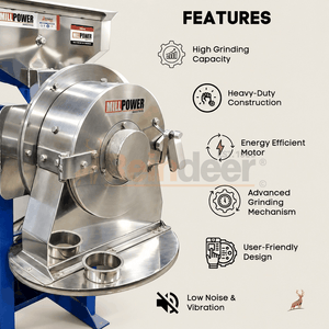 7.5 hp flour mill - features - reindeer machinery