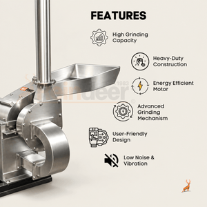 7.5 HP Masala Grinder Machine - features - reindeer machinery