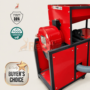 commercial atta chakki - side view - reindeer machinery