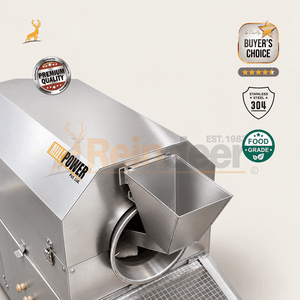 drum roaster machine - machine upper view - reindeer machinery
