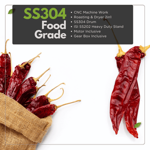 electric roaster machine - ss304 food grade - reindeer machinery