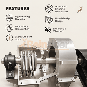 haldi pisne ki machine - features - reindeer machinery