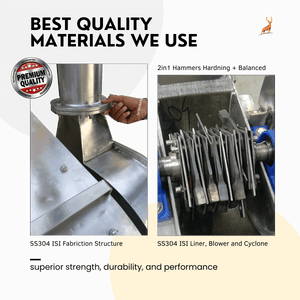 mirchi machine - ss304 chamber seive view- reindeer machinery