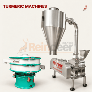 turmeric powder machine - machine with vibro shifter - reindeer machinery