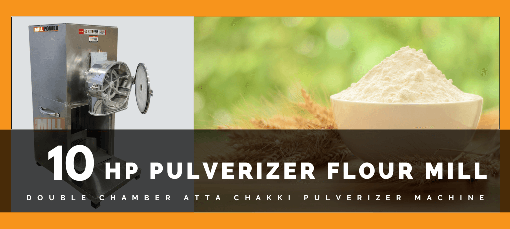 Commercial 10 HP Flour Mill - Double Chamber Atta Chakki Pulverizer Machine