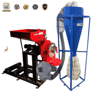 15 hp atta chakki - side view -  reindeer machinery