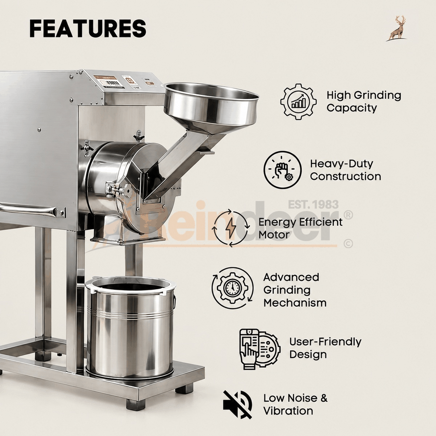 2 hp atta chakki – features – Reindeer Machinery