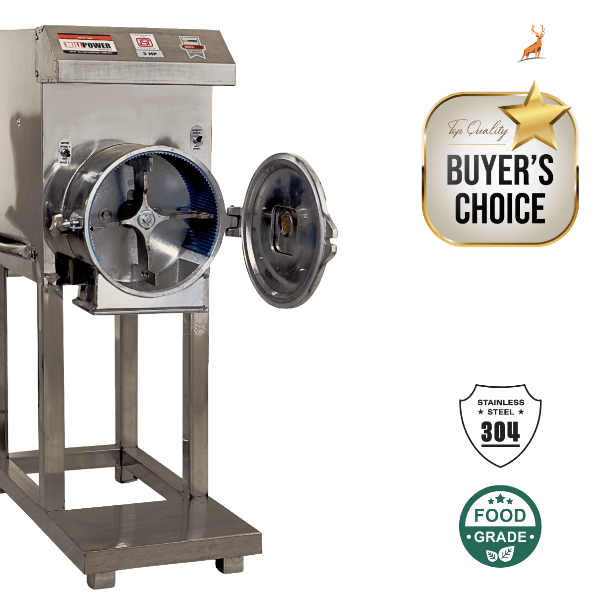 2 hp atta chakki – open chamber mechanism – Reindeer Machinery