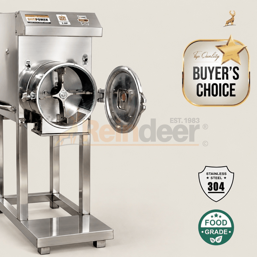 2 hp atta chakki – open chamber mechanism – Reindeer Machinery