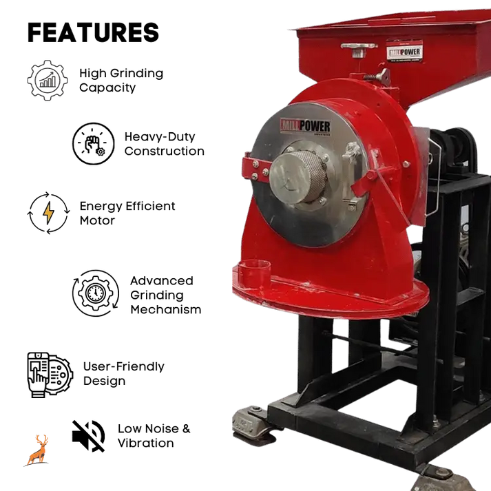 10 HP Double Chamber Cyclone Pulverizer Double Stage Atta Chakki Flour Mill Price Without Motor
