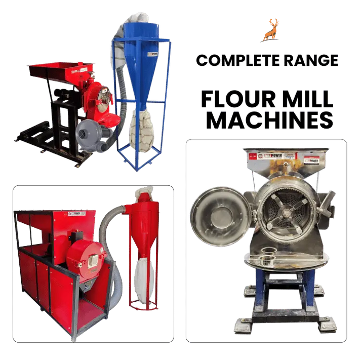 10 HP Double Chamber Cyclone Pulverizer Double Stage Atta Chakki Flour Mill Price Without Motor