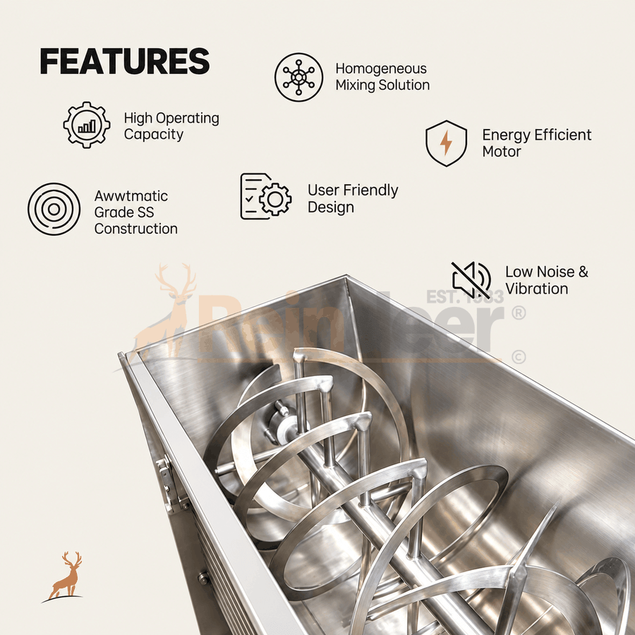 100 Ltr Ribbon Blender