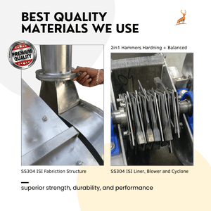 7.5 HP Masala Grinder Machine -  mechanism view - reindeer machinery 