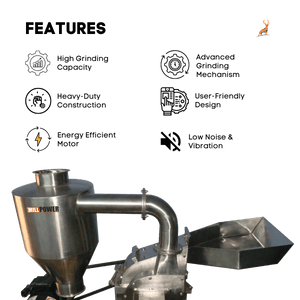 chilli grinding machine - features - reindeer machinery