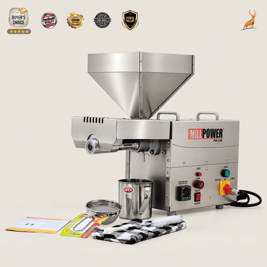 Mustard Oil Machine for Home | Cold Press Oil Machine – Reindeer Machinery