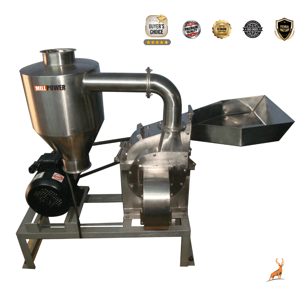 5 hp chilli powder machine -  ss304 food grade - reindeer machinery