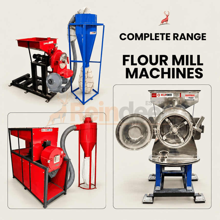 commercial atta chakki - full range - reindeer machinery