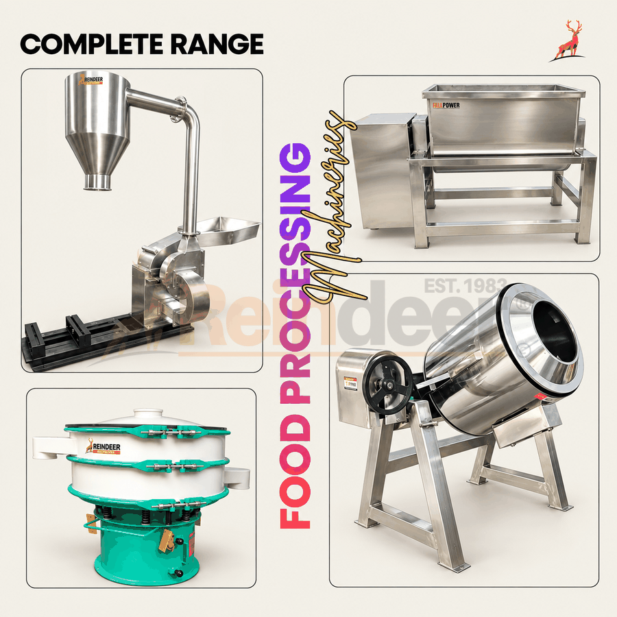 drum roaster machine - masala plant - reindeer machinery