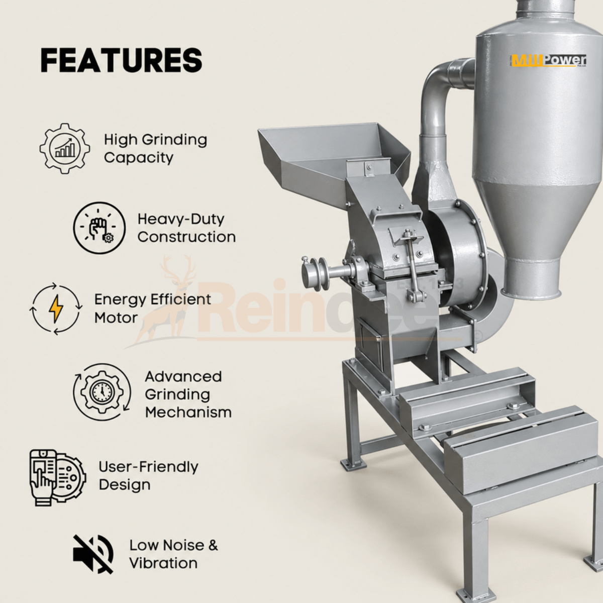3 HP  pulverizer machine price