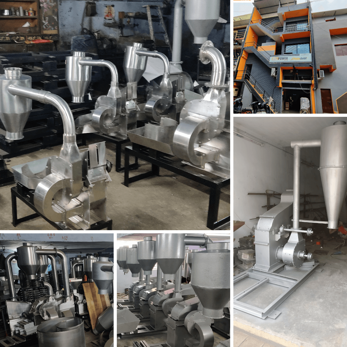 masala grinder plant - manufacturing and stock - reindeer machinery