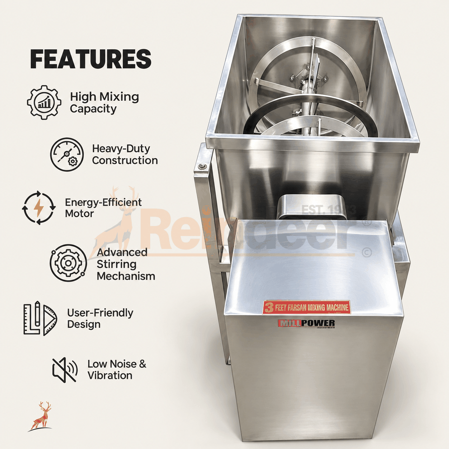 Masala Mixer Ribbon Blender Machine