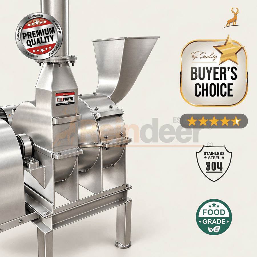 turmeric grinding machine - ms chamber view - reindeer machinery