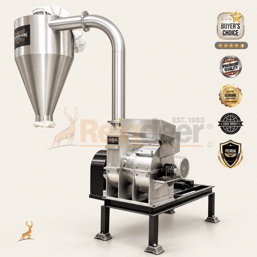 turmeric grinding machine - ss304 food grade- reindeer machinery