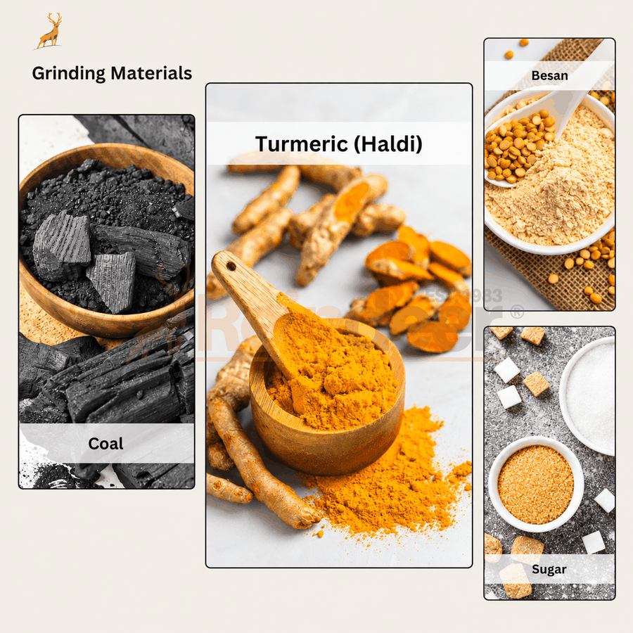 7.5 hp haldi powder machine