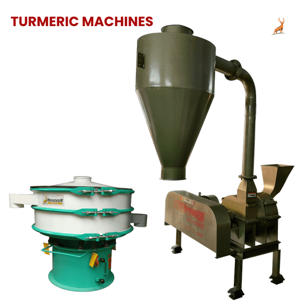 turmeric powder machine - machine with vibro shifter - reindeer machinery