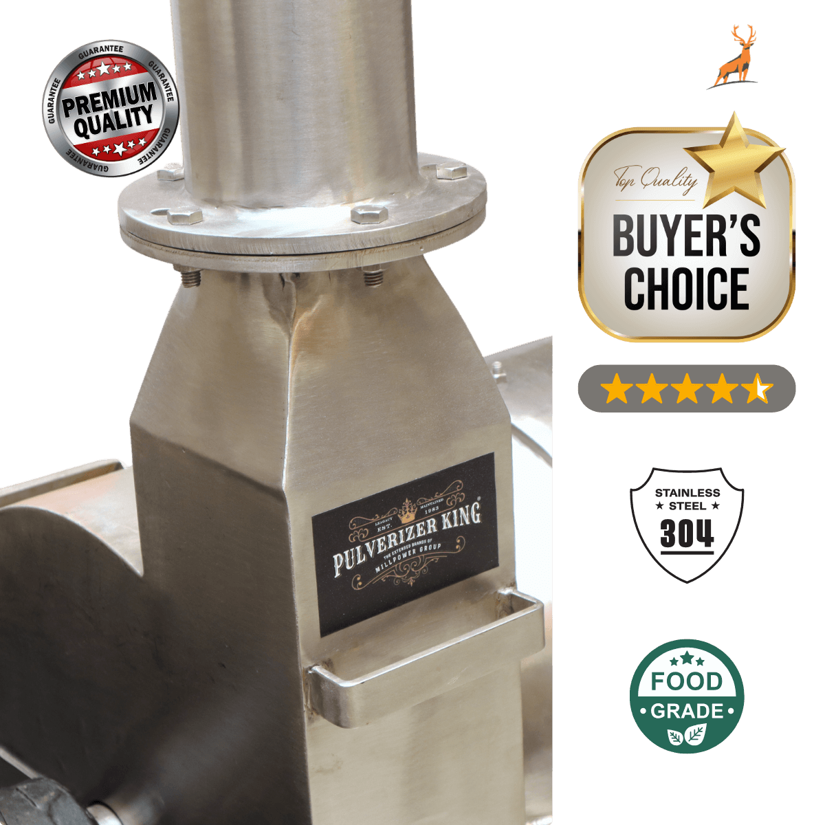 turmeric powder machine - ss304 machine quality - reindeer machinery