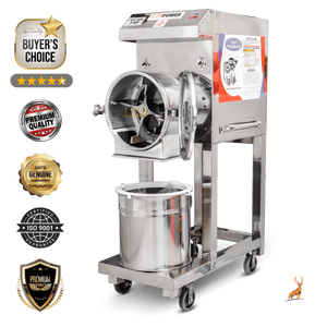 3 hp atta chakki – front view double chamber – Reindeer Machinery